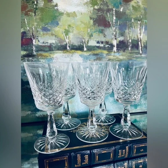 Vintage Set of 5 Waterford Kenmare Claret Wine Goblets| Ireland | 1968 | Marked - Picture 5 of 7